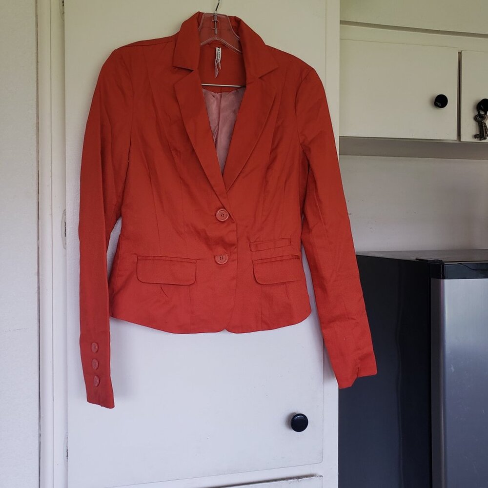 Ashley by 26 International Orange Blazer Size Small